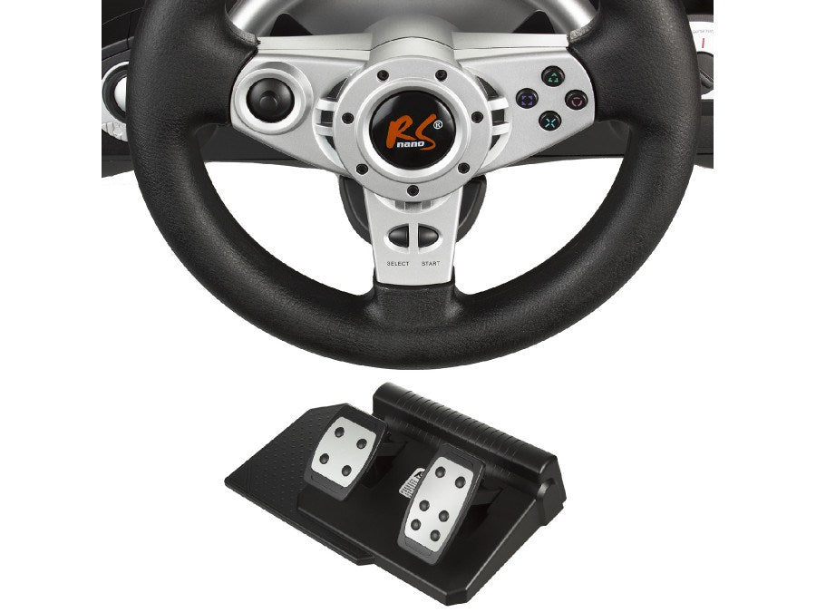 NanoRS RS700 Gaming Controller Black, Silver USB Steering wheel Analogue / Digital Android, PC, PlayStation 4, Playstation 3, Xbox One.
