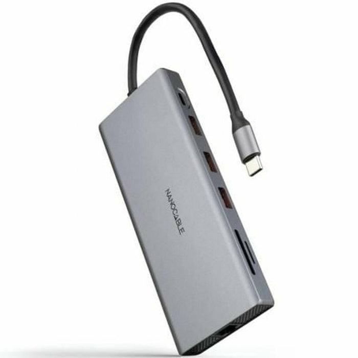 USB Hub NANOCABLE 10.16.4612 Grey 100 W