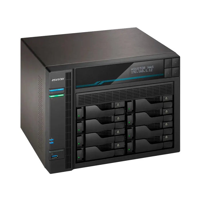 NAS Network Storage Asustor AS6508T Black Intel Atom C3538 - Компютър Мрежи и компоненти<<<Компютри|