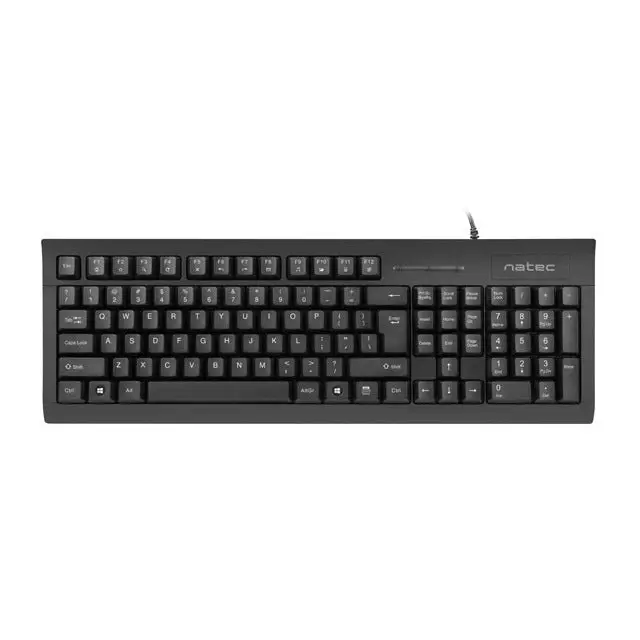 Natec Keyboard Moray US Layout With Id Card Reader Black - Клавиатури<<<NATEC компютърна