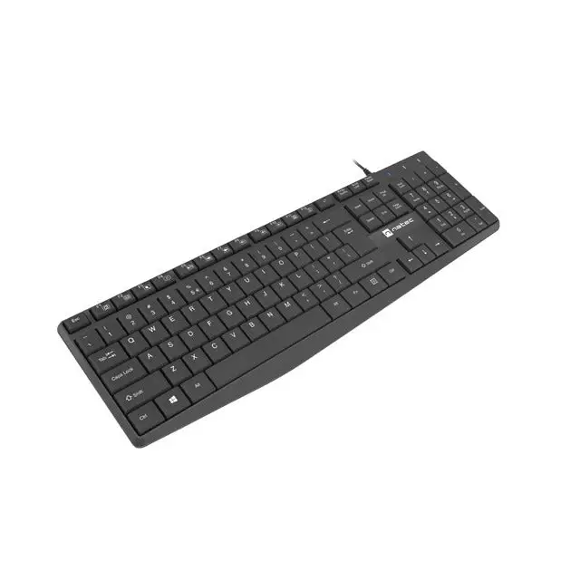 Natec Keyboard Nautilus SLIM US Layout Black - Клавиатури<<<NATEC компютърна