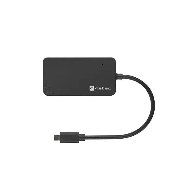 Natec usb 3.0 hub silkworm 4-ports black usb-c - Аксесоари<<<NATEC компютърна
