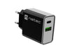 Natec USB Charger Ribera 1X USB-A + 1X USB-C 20W Black - Аксесоари<<<NATEC компютърна