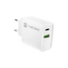 Natec USB Charger Ribera 1X USB-A + 1X USB-C 20W White - Аксесоари<<<NATEC компютърна