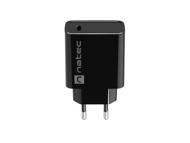 Natec USB Charger Ribera 1X USB-C 20W Black - Аксесоари<<<NATEC компютърна периферия<<<NATEC<<<PolyComp&&&USB зарядни и