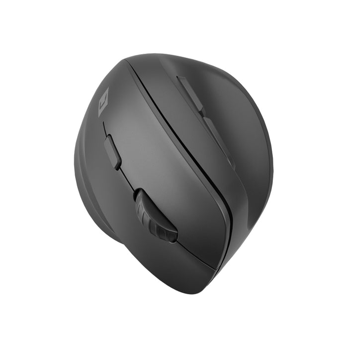 Natec Vertical Mouse Crake 2  BLUETOOTH 5.2 + 2.4GHZ BLACK 2400dpi, Right handed, black