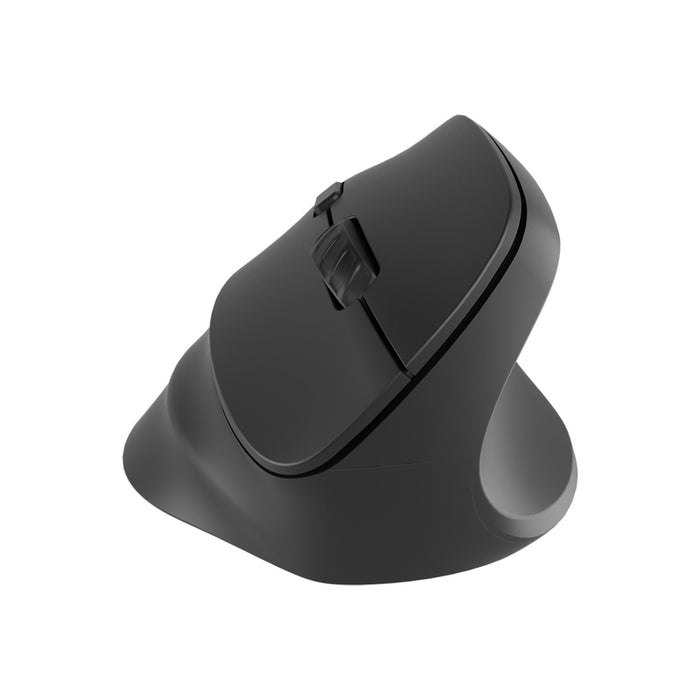 Natec Vertical Mouse Crake 2  BLUETOOTH 5.2 + 2.4GHZ BLACK 2400dpi, Right handed, black