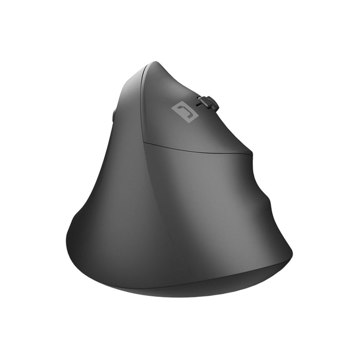 Natec Vertical Mouse Crake 2  BLUETOOTH 5.2 + 2.4GHZ BLACK 2400dpi, Right handed, black