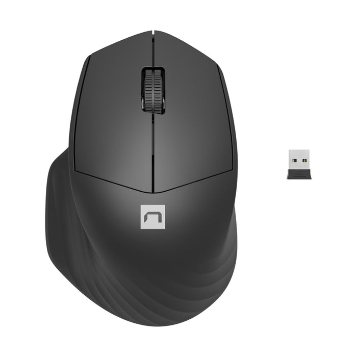 Natec Mouse Siskin Wireless 1600DPI 2.4GHz + Bluetooth 5.0 Optical Black