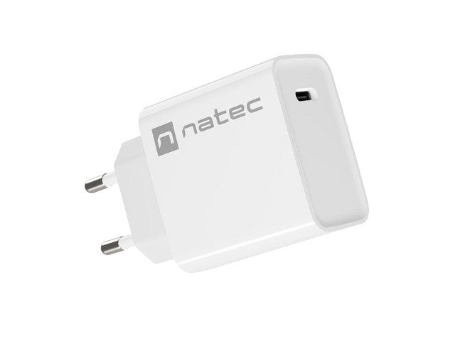 Natec USB Charger Ribera 1X USB-C 20W, White