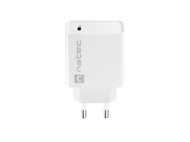 Natec USB Charger Ribera 1X USB-C 20W, White