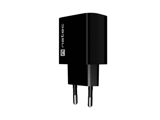 WALL CHARGER NATEC RIBERA 1X USB-A 18W BLACK