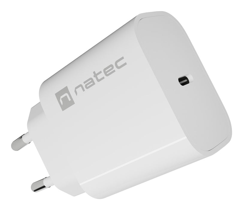 WALL CHARGER NATEC RIBERA 1X USB-C 20W WHITE