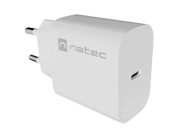 WALL CHARGER NATEC RIBERA 1X USB-C 20W WHITE