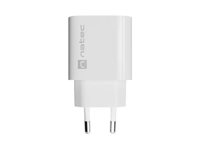 WALL CHARGER NATEC RIBERA 1X USB-A + 1X USB-C 20W WHITE