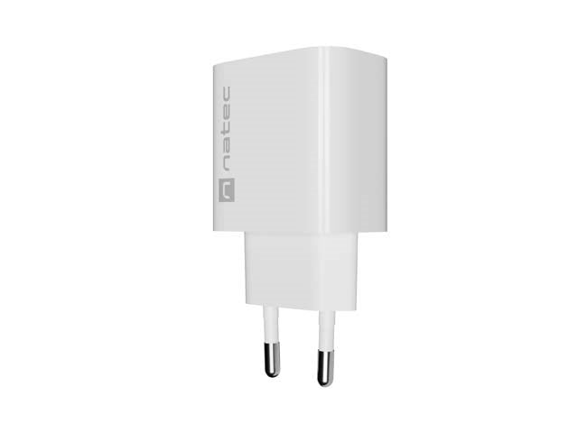 WALL CHARGER NATEC RIBERA 1X USB-A + 1X USB-C 20W WHITE