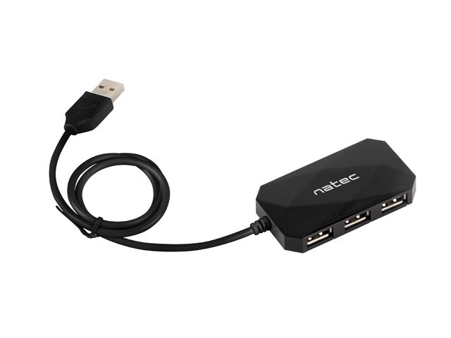 Natec HUB Locust USB 2.0 4-Port Black