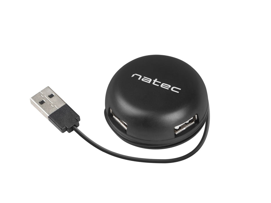 Natec usb 2.0 hub bumblebee 4-port black