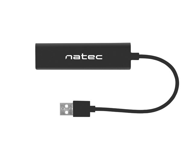 Natec usb 2.0 hub dragonfly 3x port usb 2.0 usb+rj45