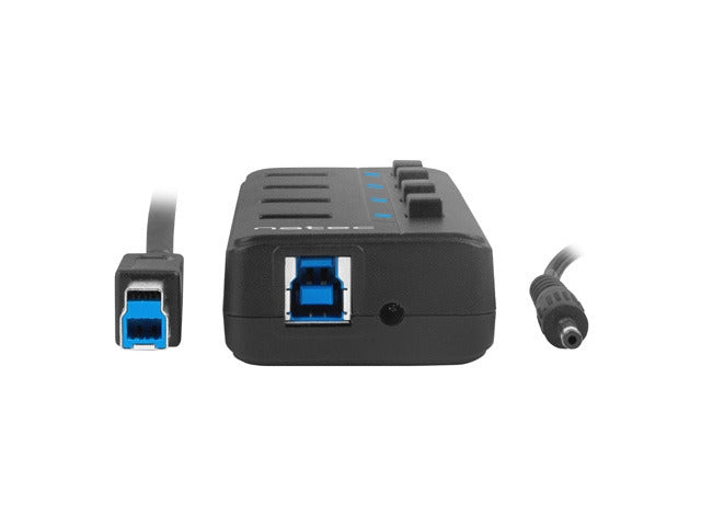 Natec USB 3.0 Hub Mantis 2 4-Port On/Off With AC Adapter