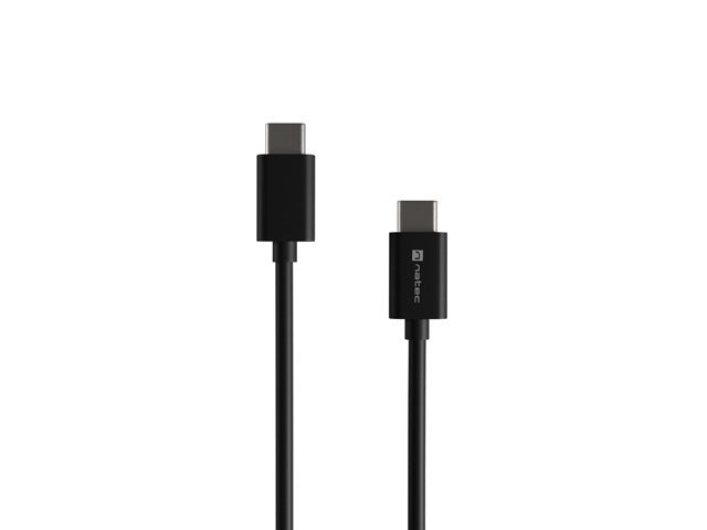 Natec USB-C(M) -> USB-C (M) 2.0 cable 1m pd 100w Black