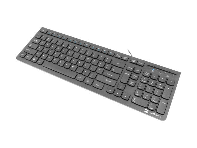 Natec Keyboard Discus 2 SLIM US Layout Black