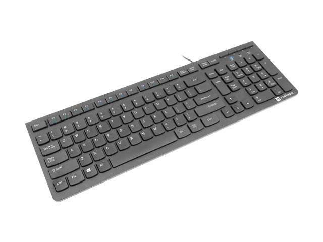 Natec Keyboard Discus 2 SLIM US Layout Black