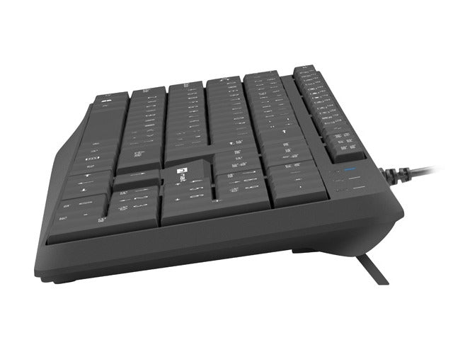 Natec Keyboard Nautilus SLIM US Layout Black