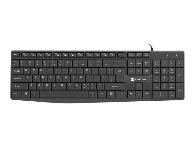 Natec Keyboard Nautilus SLIM US Layout Black