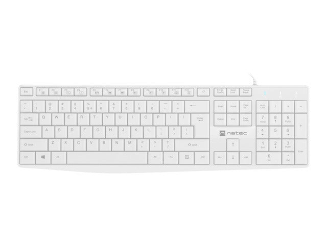 Natec Keyboard Nautilus US Layout White