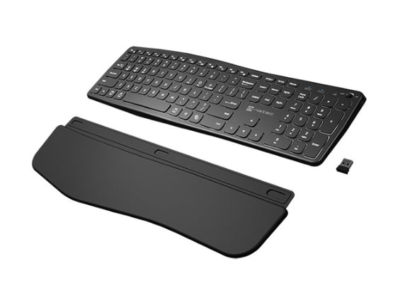 Natec wireless bluetooth keyboard PORIFERA x-scissors, backlit ergonomic us layout