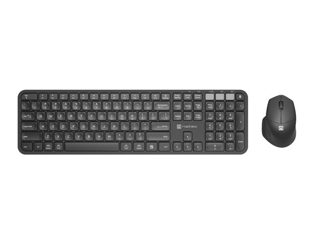 Natec Set 2 in 1 Keyboard Octopus + Mouse US Layout Wireless Bluetooth + 2.4 GHz USB