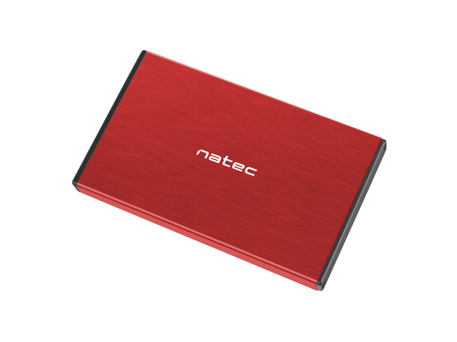 2.5'' SSD/HDD drawer, Natec Rhino Go, USB 3.0, red
