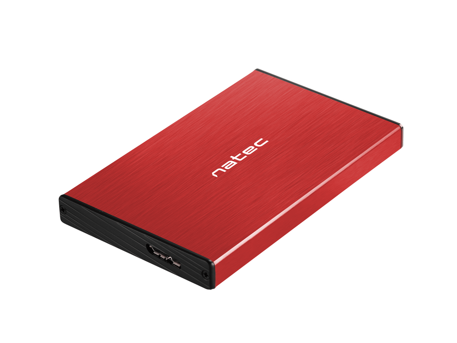 2.5'' SSD/HDD drawer, Natec Rhino Go, USB 3.0, red