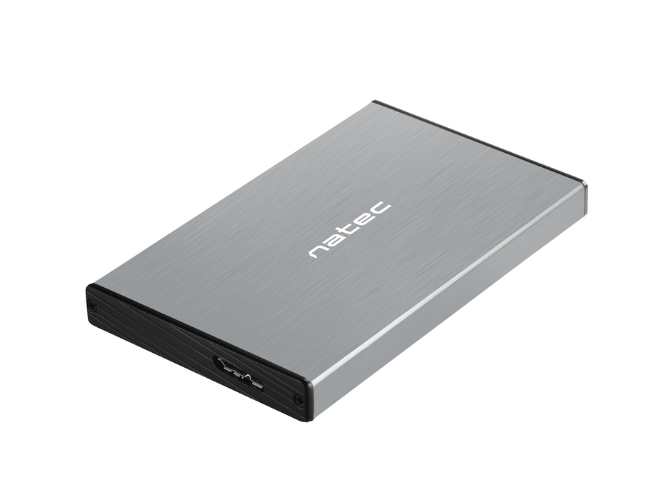 2.5'' SSD/HDD drawer, Natec Rhino Go, USB 3.0, Gray