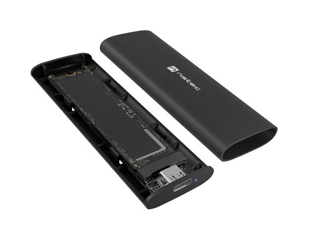 Natec External SSD Enclosure Rhino M.2 NVME Lite USB-C 3.1 GEN 2 Aluminium