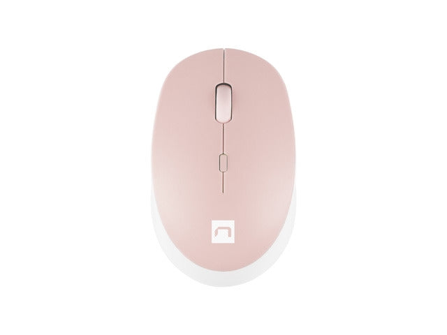 Natec Mouse Harrier 2, 1600 DPI Bluetooth 5.1 White-Pink