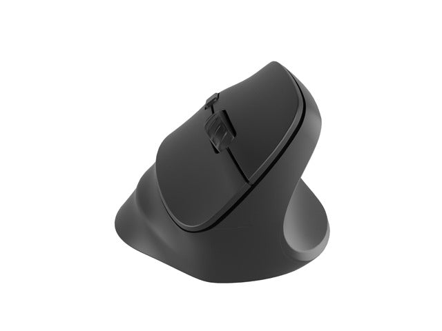 Natec Vertical Mouse Crake 2  BLUETOOTH 5.2 + 2.4GHZ BLACK 2400dpi, Right handed, black