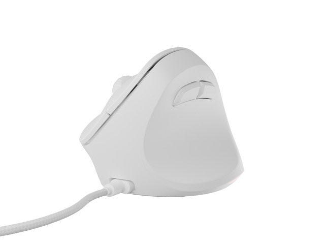 Natec Vertical Mouse Crake 2 Pro 12800DPI Optical White