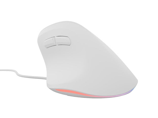Natec Vertical Mouse Crake 2 Pro 12800DPI Optical White