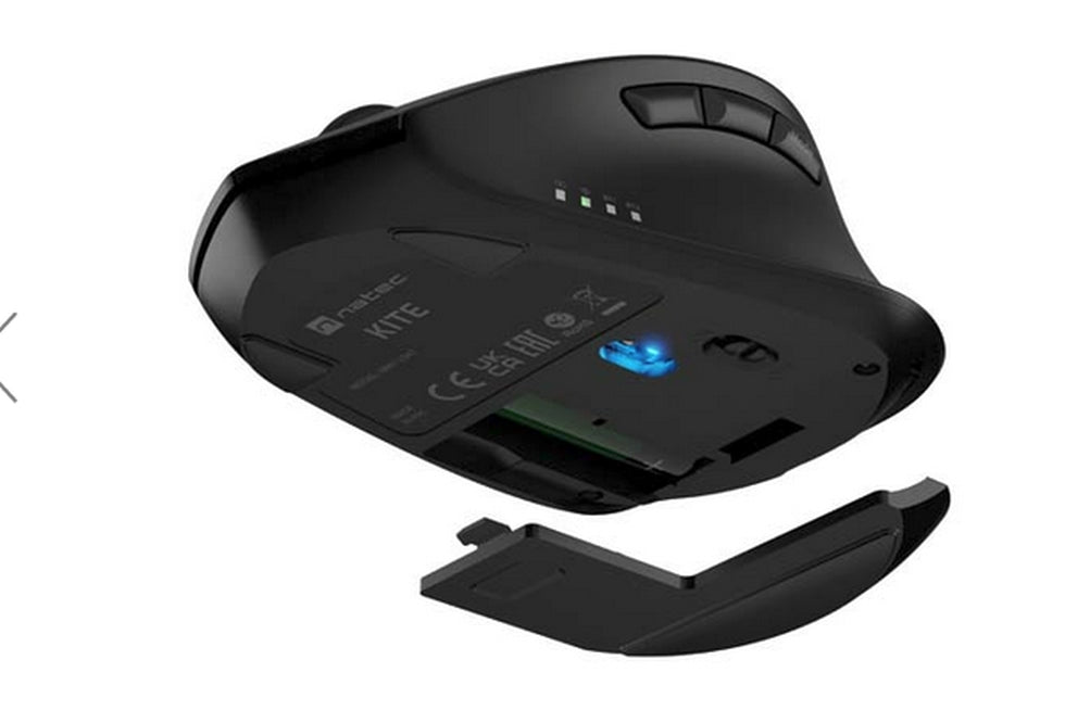 Natec Mouse Kite Wireless 4000DPI Optical Silent tilt wheel, Black