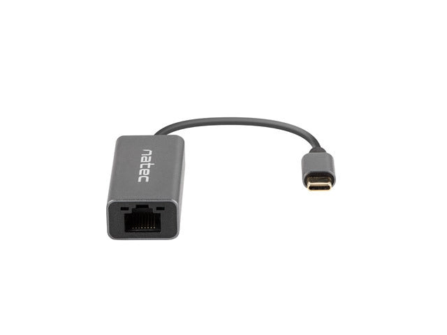 Natec Cricket USB to RJ45 Ethernet Adapter Network Card Cricket USB-C 3.1, 1xRJ45 1GB, Cable