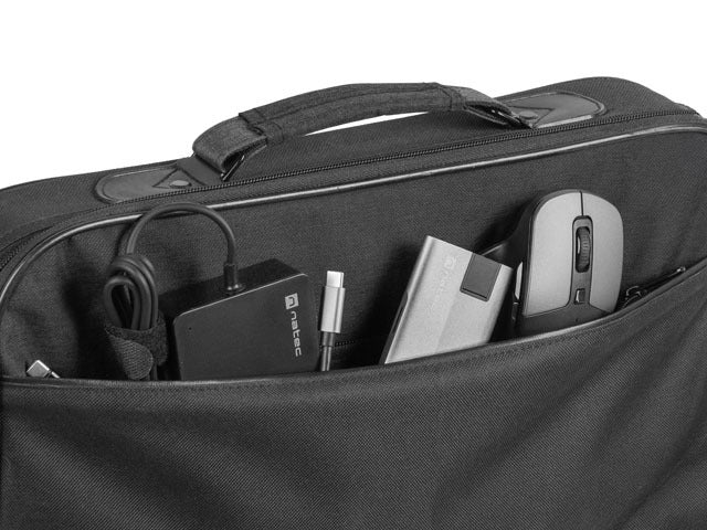 Natec Laptop Bag Impala 2 15.6", Onyx Black