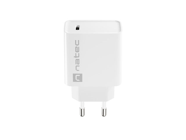 Natec USB Charger Ribera 1X USB-C 20W, White