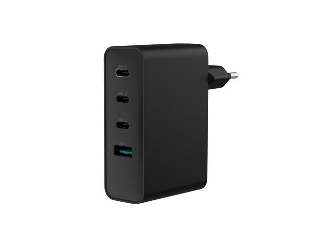 Natec USB Charger Ribera 3X USB-C + 1x USB-A 100W, Black
