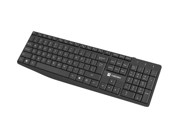 Natec Set 2 in 1 Keyboard Black Squid + Mouse Wireless US Layout