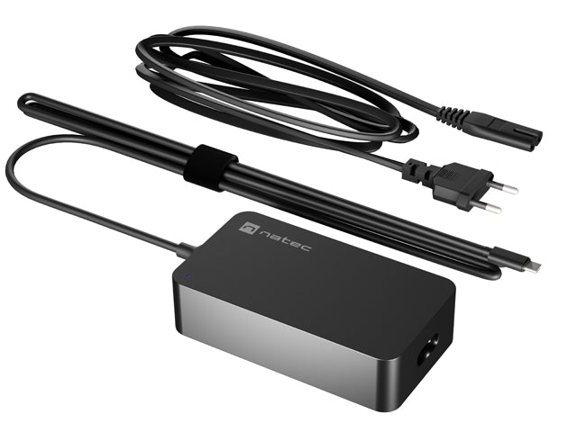 Natec Natec Laptop Charger Grayling GAN USB-C 65W for laptops, tablets, phones