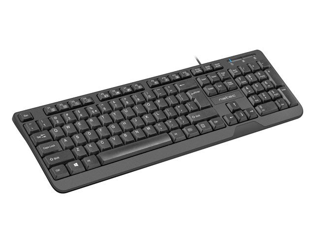 Natec Keyboard Trout US Layout Slim, Black