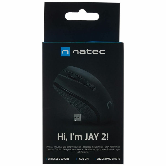 Wireless Mouse Natec Jay 2 Black 1600 dpi Wireless