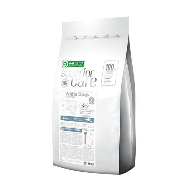NATURE'S PROTECTION Superior Care White Dogs Grain Free Adult Small Białoryba - dry dog food - 10 kg